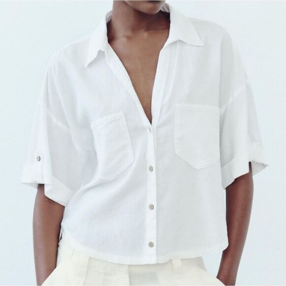 Knox Rose Jumpsuit and Zara Linen Blend Top Bundle. - Picture 16 of 16